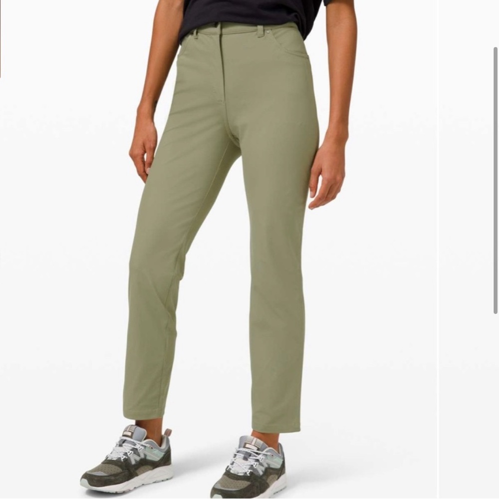 Lululemon City Sleek 5 Pocket Pant Rosemary Green